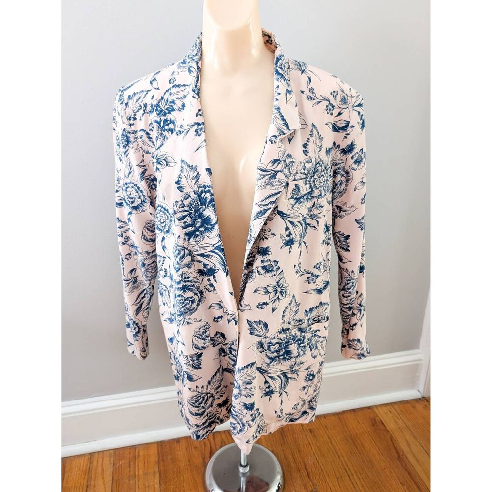 Vintage James River Traders Floral Silk Blazer